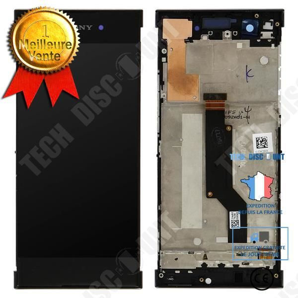 TD® Sony Xperia XA1 G3116 / 15 G3125 G3123 LCD-näyttö kehyksellä / Vankka ja kestävä / Erinomainen laatu 16 miljoner färger