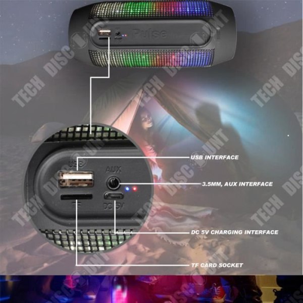 TD® Wireless Bluetooth-högtalarkort U disk bärbar Bluetooth-högtalare mobiltelefon liten subwoofer
