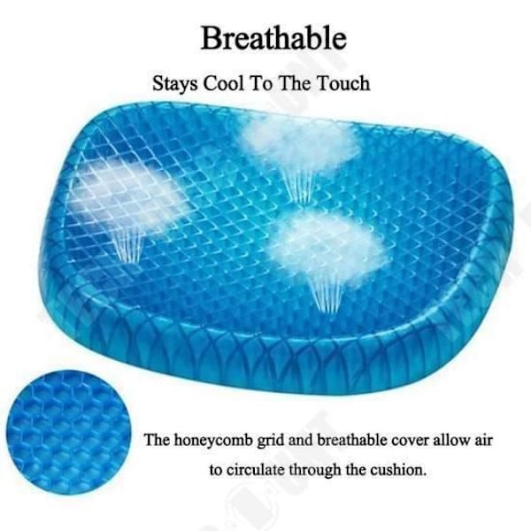 TD® Multifunktionell Ägg Andas Icy Kudde Pall Kudde Cool Cushion Four Seasons Universal Sommarstolsdyna Bil