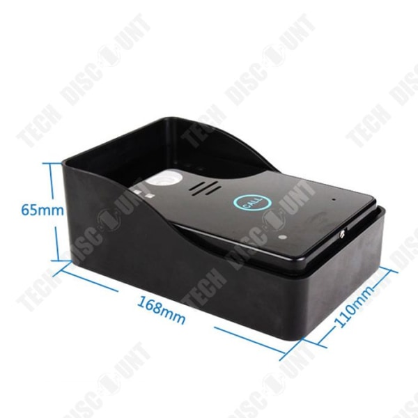 TD® Door Bell 7-tums visuell dörrklocka med kamerafunktion Touch Visual Intercom-dörrklocka för en-till-en-hem
