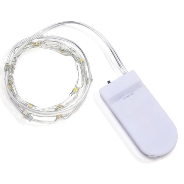 TD® Led ljusslinga med koppartråd 3AA batteridriven liten färgad ljusslinga - Modell: Varmvit 2M 20LED - MILEDCA1