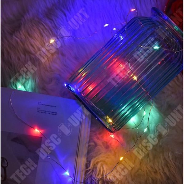 TD® Batteridrivna LED String Lights 10M 5M 4M 2M Koppartråd Fairy Lights String Lights - Modell: 5M DC12V Lila - MILEDCA0