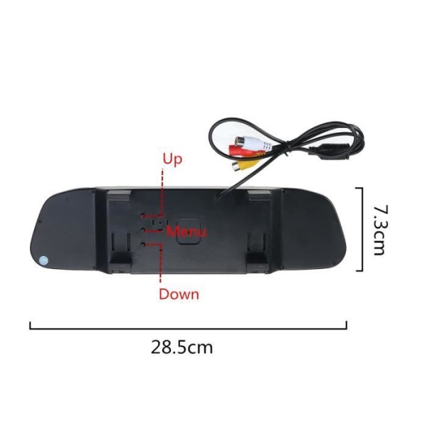 TD® Backing System 4.3 inches LCD Screen for Car Mirrors Night Vision with Reverse Camera