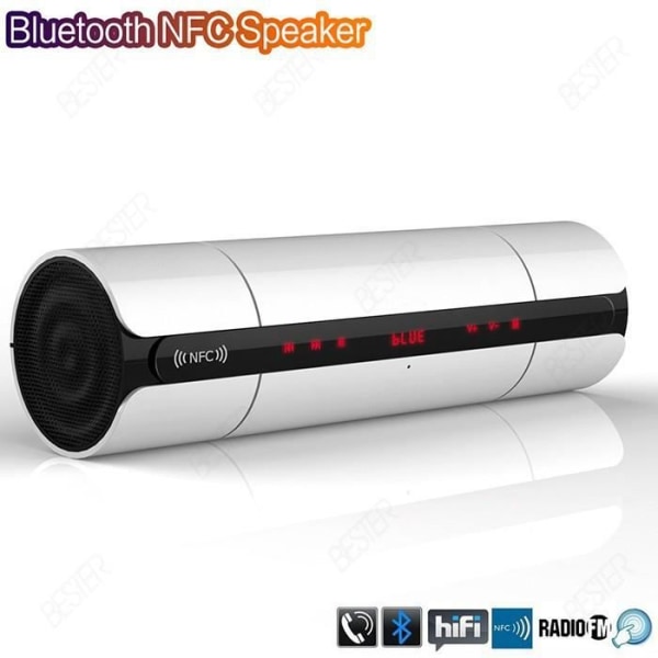 Högkvalitativ Stereo NFC FM HIFI Trådlös Bluetooth-högtalare Bärbara högtalare Boombox Super Bass MP3-spelare