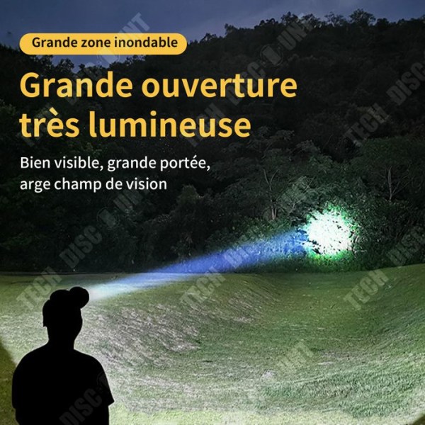 Otsalamppu - TD® - Type-C lataus - LED - Induktio - Kevyt ja käytännöllinen