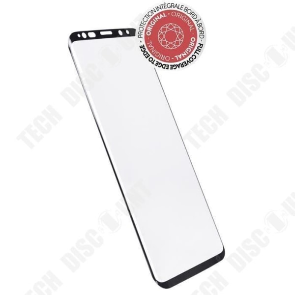 TD® Galaxy S9+ Skärmskydd Stelnad Beständigt Anti-Fingeravtryck Högkänslig Touch Original Böjd G S9+ Svart