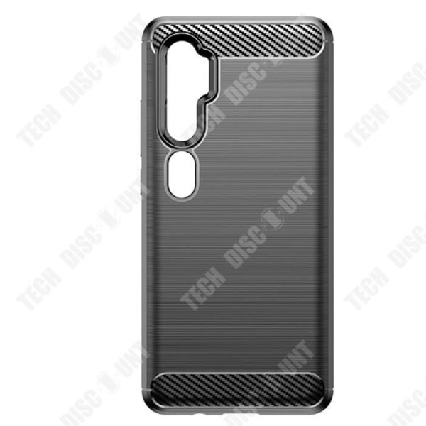 TD® Carbon Fiber Silikon telefonfodral för Xiaomi Note 10 mjukt och stötsäkert borstat telefonfodral