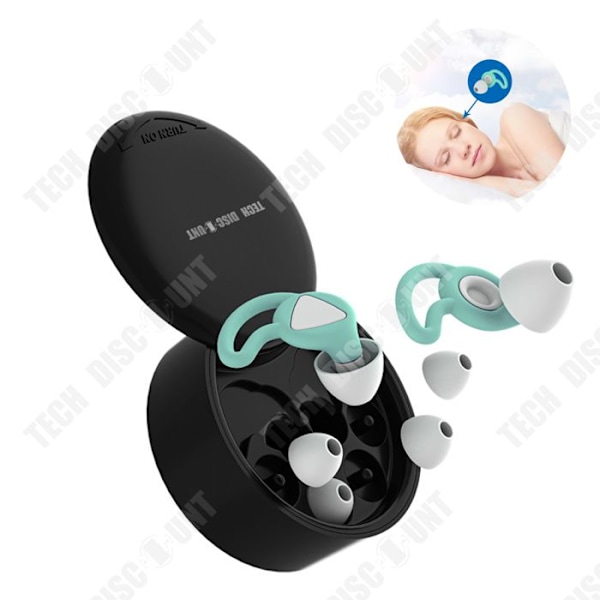 Korvatulpat - TECH DISCOUNT - Silikoni - Melunvaimennus 40 dB - Mukavat - Liukumattomat