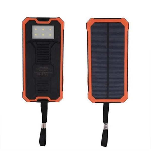 TD® Ulkoinen akku kannettaville laitteille puhelimille tableteille PC 10000 mAh iskunkestävä pölytiivis monisatamat USB oranssi