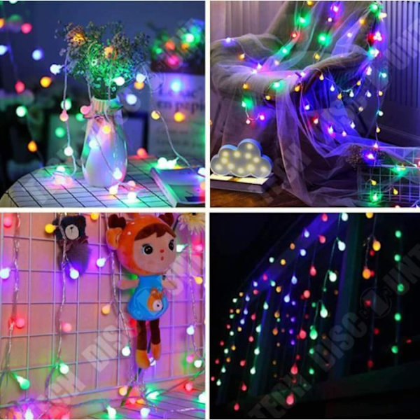 TD® batteridrivna LED Fairy Lights - 80 lampor - Varmvita - 10m