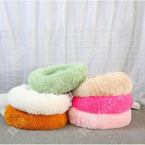 TD® kattsäng, hundsäng, kattkudde, korg, kattlåda, extra mjuk, bekväm och söt, tvättbar kudde, 50 cm