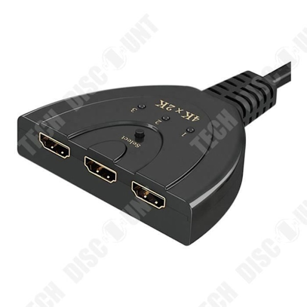 TD® HDMI-switcher 3 porte flere opløsninger op til 4k smukke farver HDTV multiple kildevalg HDMI-porte