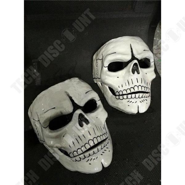 TD® Skeleton Skull Mask för män - Skrämmande mask för cosplay - Dekorationstillbehör - cosplay i form av skeletthuvud