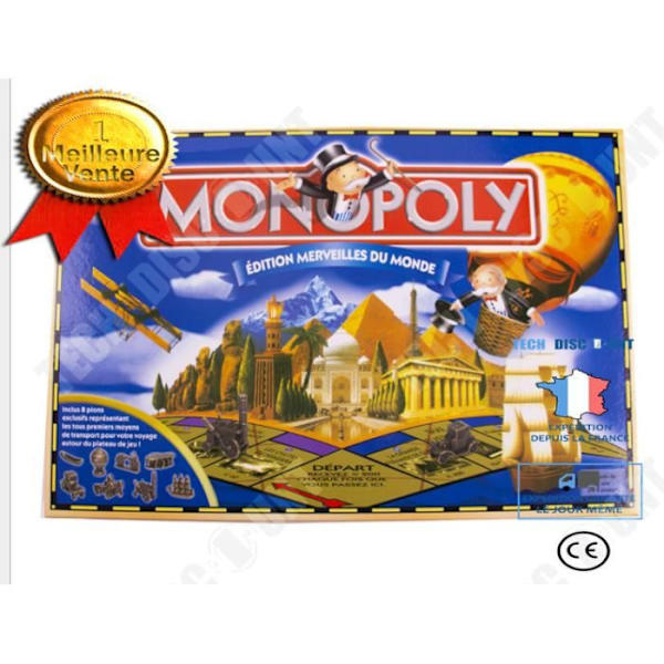TD® klassiska franska monopolspel kortspel färg box färg