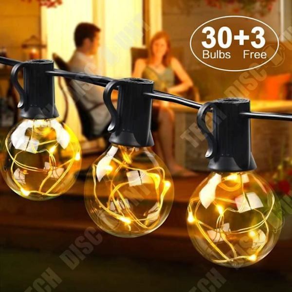 TD® LED-valosarja/30 lamppua vettä hylkivä/energiansäästö/sisä- ja ulkokoristeet joulukoristeet