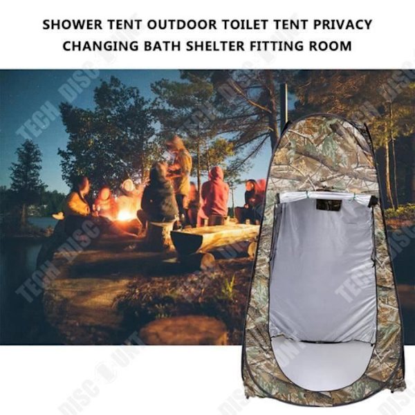TD® Utomhusduschtält camping kamouflageduschtält bytestält camping 120*120*195CM