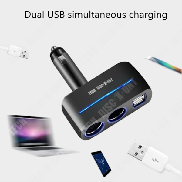 Autopistoke TD® 3.1A Kaksinkertainen USB Langaton Turvallinen ja Nopea Lataus