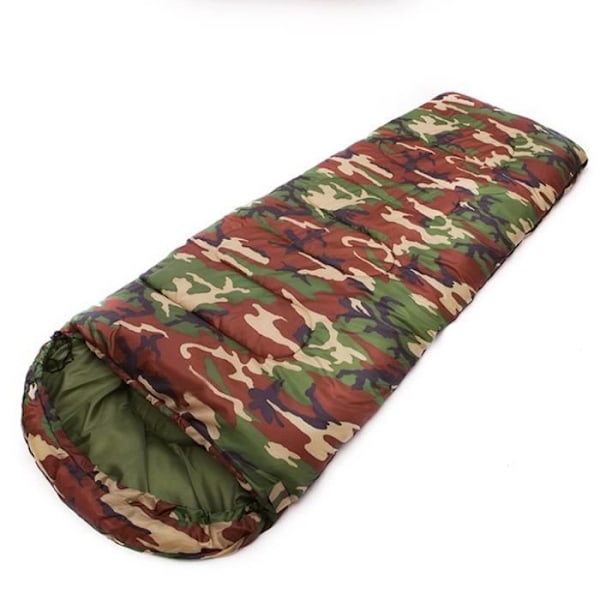 Sovepose - Kamouflage - 210x75cm - Robust - Varm - Exceptionelle termiske egenskaber armégrönt