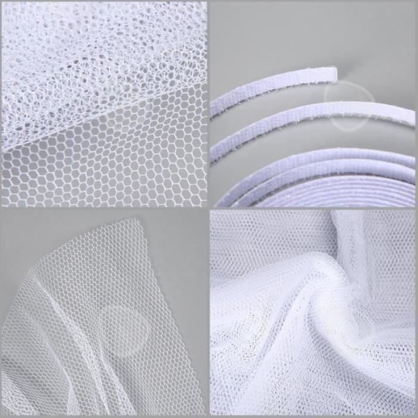 C® insektbeskyttelse myggenet til altandør gardin net mesh skærm beskyttende til køkkener, soveværelser, stuer, verandaer Størrelse: 1,5x1,