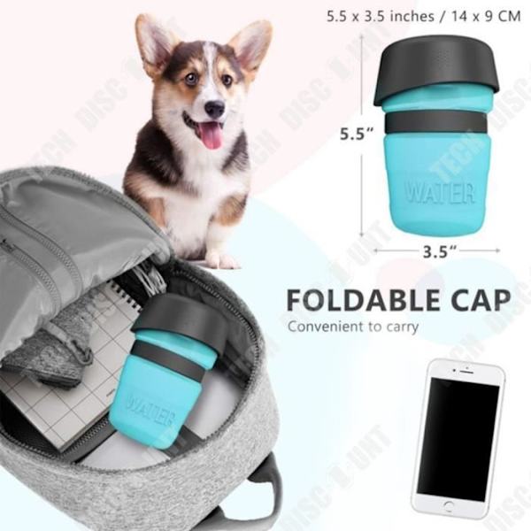 TD® Creative Pet Vattenflaska Sport Squeeze Bärbar Utomhus Förseglad Läcksäker Bärbar Vattenkälla