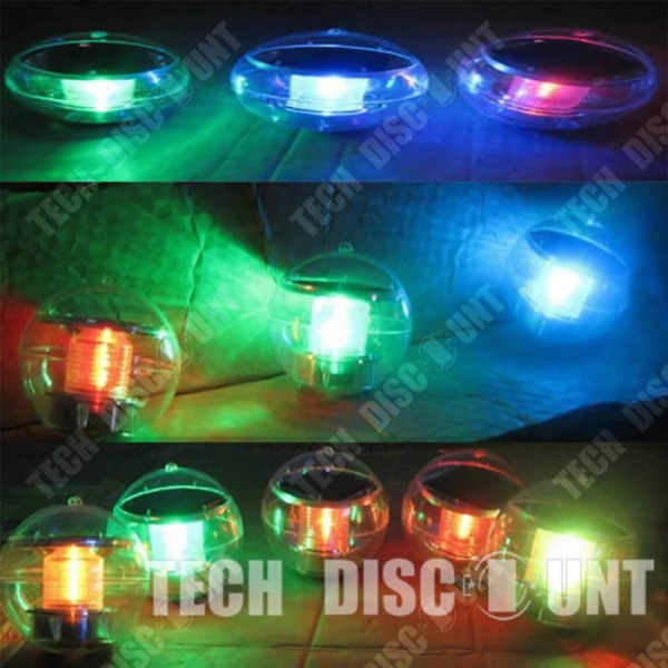 TD® Aurinkokohdevalaisin ulkokäyttöön, LED RGB-monivärinen koristevalaistus, vedenkestävä, malli pallo uima-altaalle ja puutarhaan.