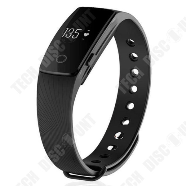 TD® Smart armbånd ID107 Bluetooth 4.0 søvnmonitor skridttæller armbånd til iOS Android system sort