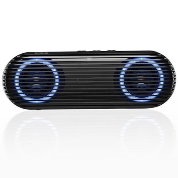 TD® Bærbar Mini trådløs Højttaler Port USB Kort TF læser Bluetooth Stereo Højttaler med to højttalere: sort