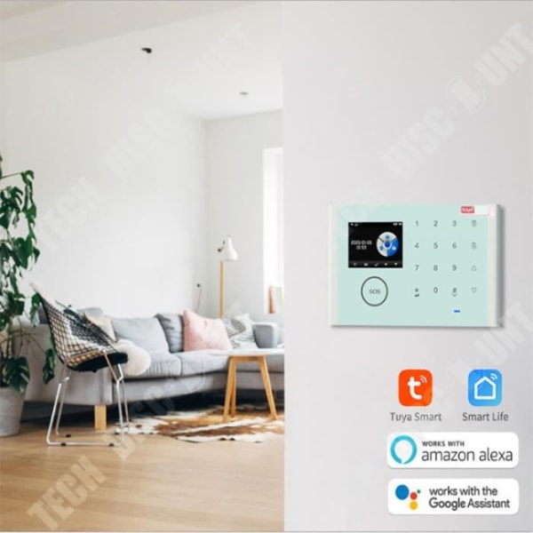 TD® WIFI Smart Larmsystem GSM Inbrottslarm Trådlös Touch-knappsats Tuya APP Smart Alarm