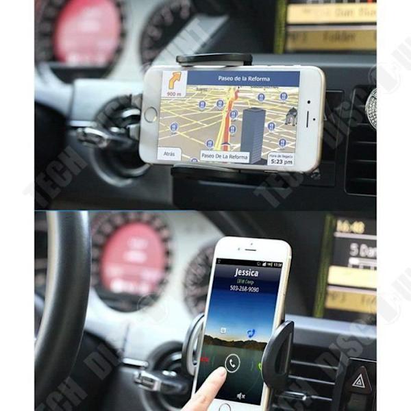 TD® Universal Biltelefonhållare 360 Free Rotation Air Outlet Mount