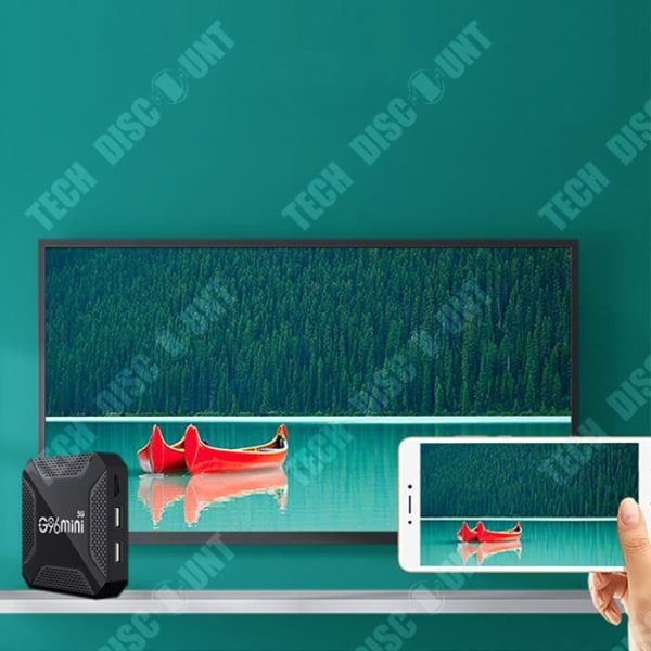 TD® Android TV-box 13.0 Dubbelband Wi-Fi 5G 8K videodekoding Stöd för trådbunden Wi-Fi G96mini TV
