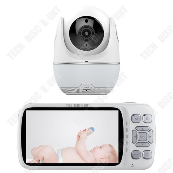TD® Baby Monitor Ultra-High Definition Lins Fjärrkontroll Färgglad färgväxling Väckarklocka Knapp Påminnelse Kontroll Monitor