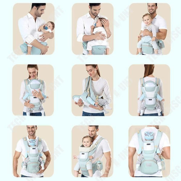 TD® Baby carrier scarf front horizontal support multifunctional cotton shoulders stool backpack four seasons universal