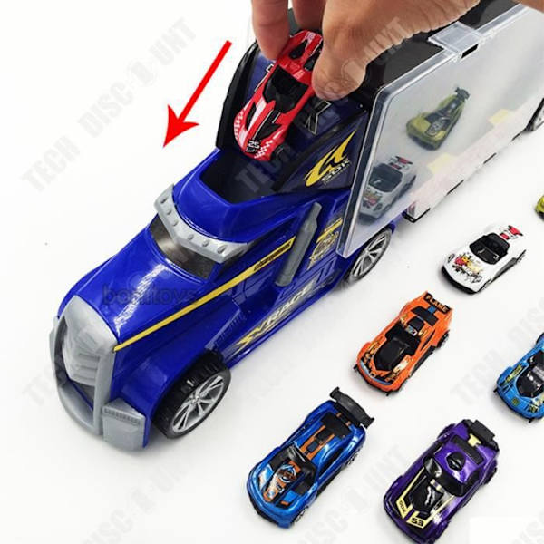 TD® Alloy Sports Car Toy Set 12 Barnbilsmodeller i Car Portable Box Toy