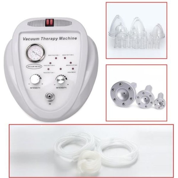 Vakuumterapimaskin för bröstförstoring, formning och massage - OUTAD - Vit