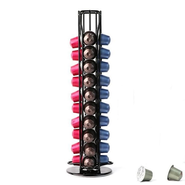 Kapselhållare dolce gusto original roterande displayställ 40 stycken stöder platsbesparande förvaringslåda volymkapacitet