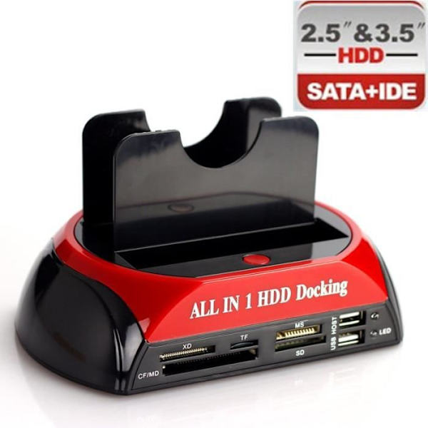 Home Station Dock för hårddisk 2,5" 3,5"
