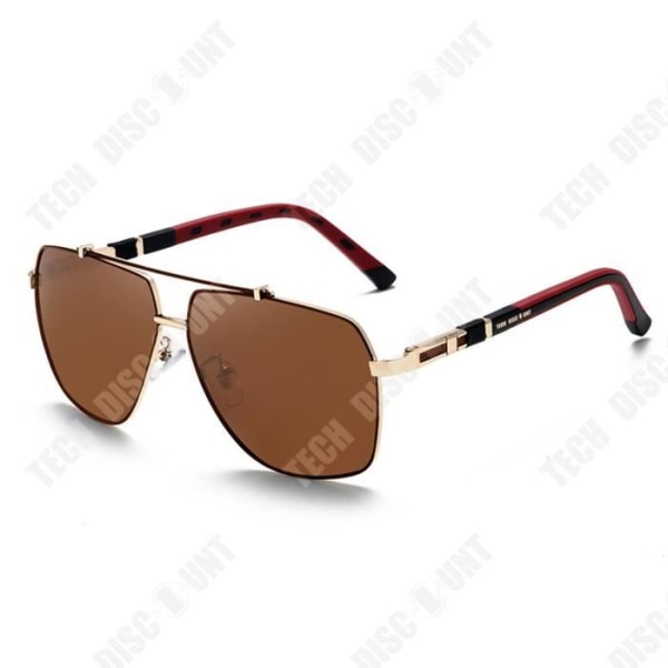 TD® Solglasögon Polariserade solglasögon med stor ram för män Tvåfärgade vårsolglasögon