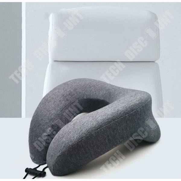 TD® U-formad kudde, nackstöd, student, tupplur, multifunktionellt kontor, memory foam, liggande kudde, sömn, vila, f grå