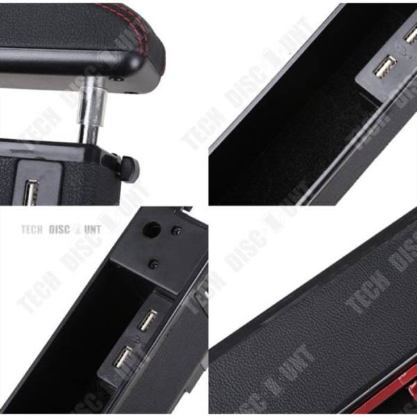 TD® Universal Car Armrest Storage Box Auto Center Protection Armbågsstöd Armstöd Justerbart fack