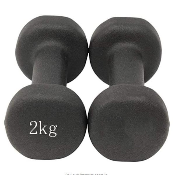TD® 2pcsEt par små håndvægte med sort prikket overflade til kvinder, et par fitnessudstyr til børn derhjemme