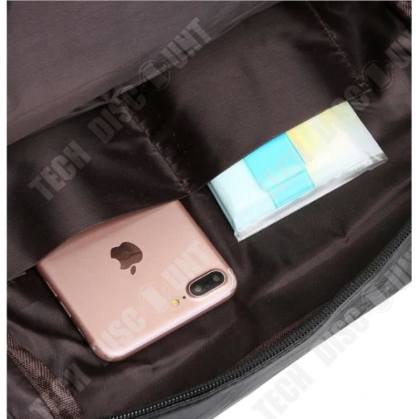 Ryggsäck - TD® - Vintage - PU-läder och polyester - Brun - Blandat kastanj