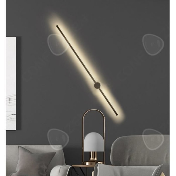 CONFO® Lång list LED vardagsrum bakgrundsvägg modern minimalistisk kreativ Nordic line lampa sovrum sängspegel vägglampa ava