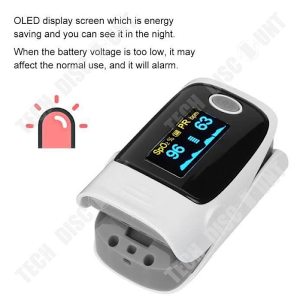 TD® Finger Pinch Body Index Meter Home Rubber Adjustable Brightness Touch Monitor High Performance Sensor