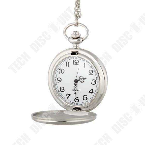 Lommeklokke - TD® - Kvarts - Sterlingsølv - 47mm - Unisex Pengar