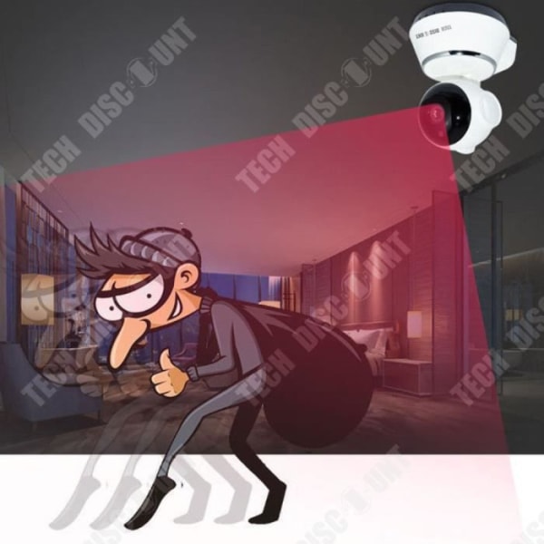 TD® trådlös wifi ip övervakningskamera spion utomhus inomhus säkerhet nattsikt rörelsedetektering övervakas