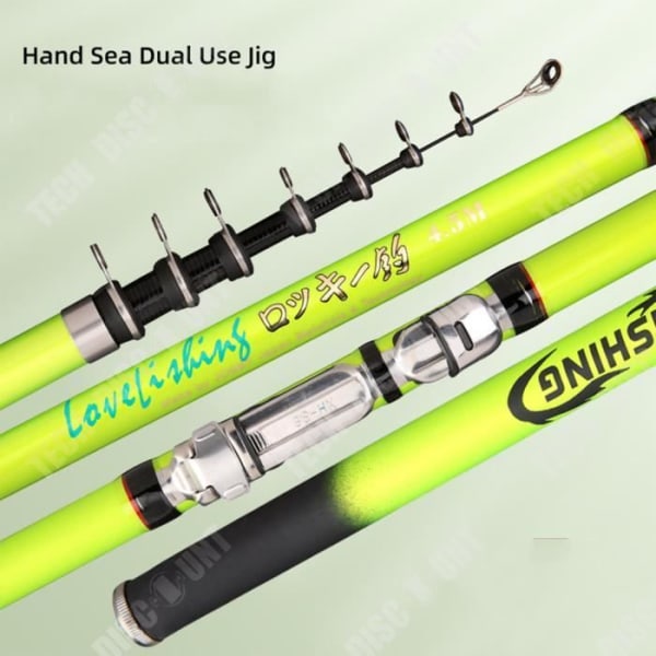TD® Carbon Rocky Rod Hand Sea Dobbelt brug 3.6m Fiskestang Fiskestang Fiskegrej
