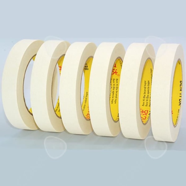 6 kpl maalausteippiä - 24 mm x 50 m - Beige Beige