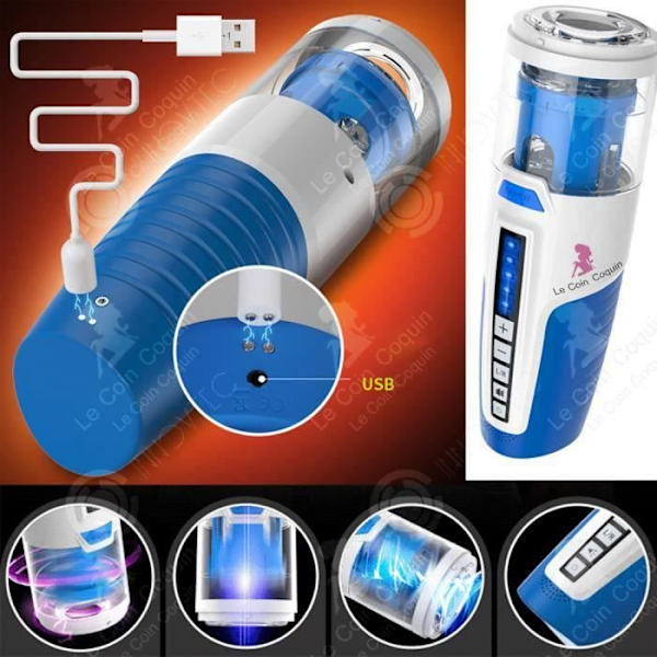 INN® Masturbator för män elektrisk manlig vibrerande automatisk vibrator massage bärbar analsexleksak för maximal njutning