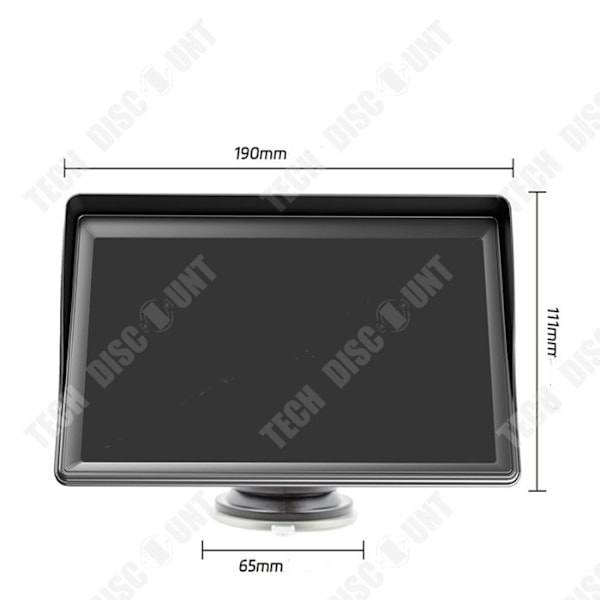 TD® Bærbar skærm til bil sort 7 tommer USB-interface multimedieafspiller trådløs bakkamera PND HD touch-skærm bil