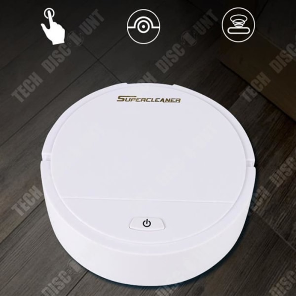 TD® Smart Lazy Dammsugare Automatisk soprobot Mini Rengöringsmaskin för hushållsbatteri